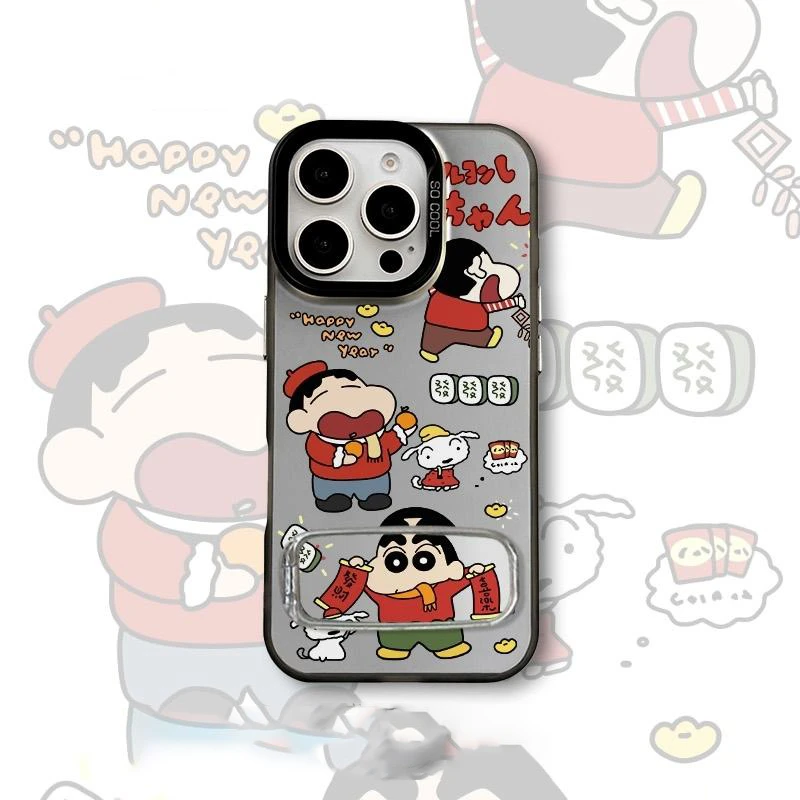 彩银新年小新适用苹果17手机壳iPhone16华为OPPO小米534vivo2男女