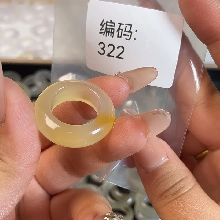 玛瑙/玉髓未镶嵌戒指322港16