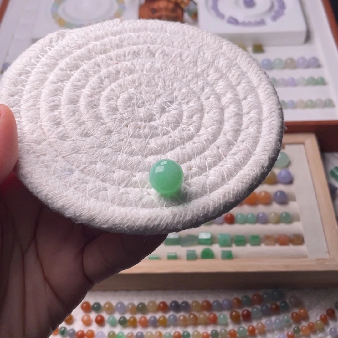 未镶嵌手链翡翠卡12.3绿珠