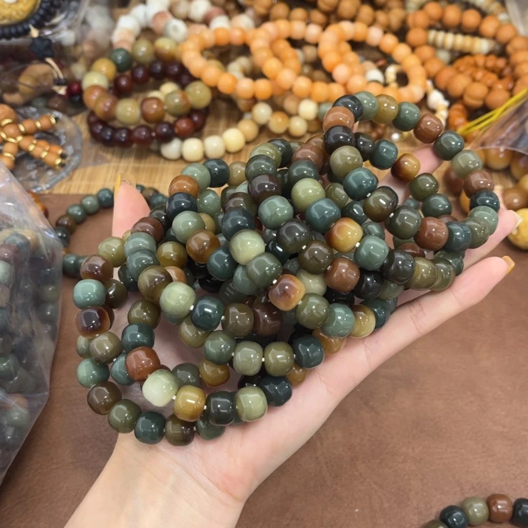 白玉菩提手串兰贵人11.8福利水磨随机