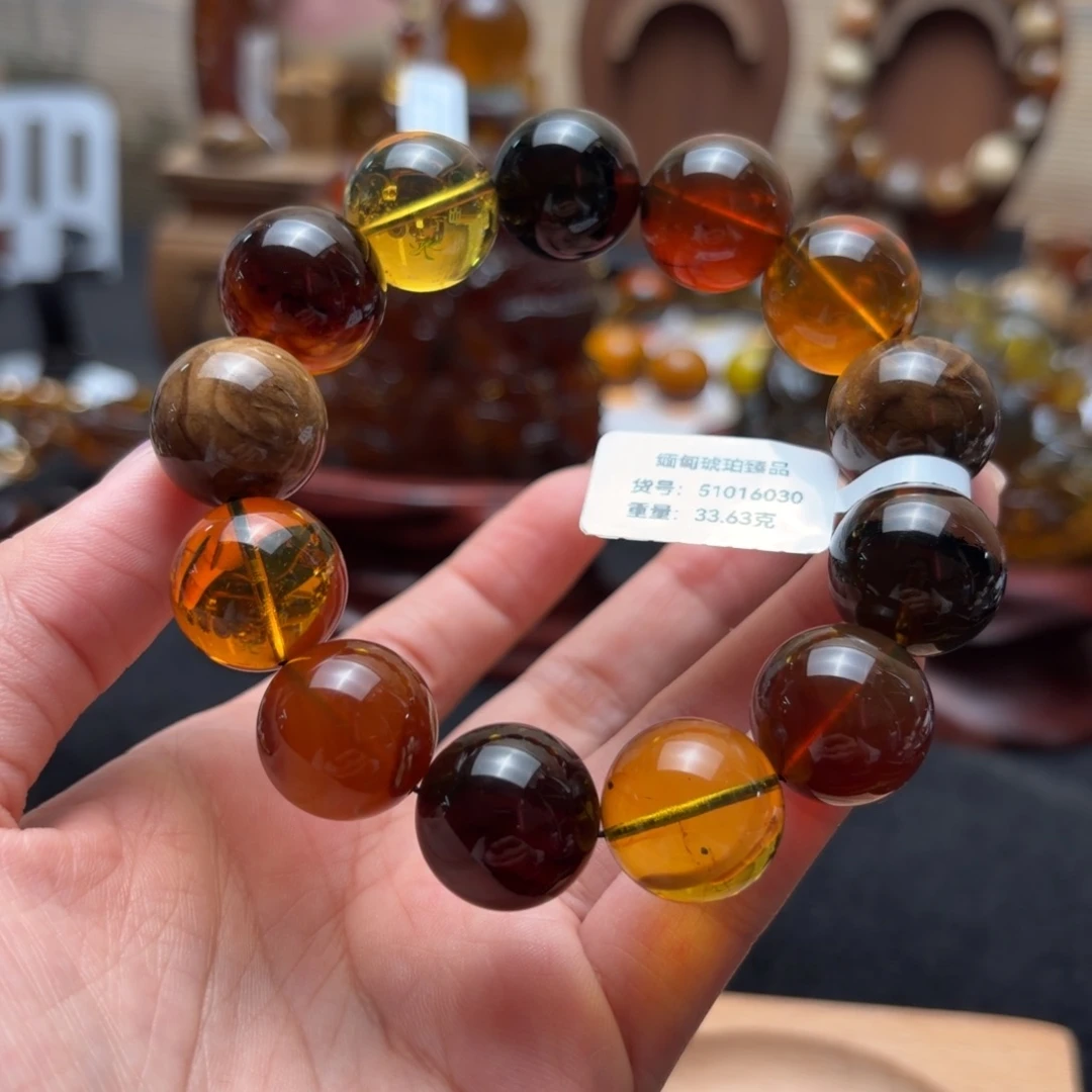 琥珀未镶嵌珠宝奇石16.5+mm多宝