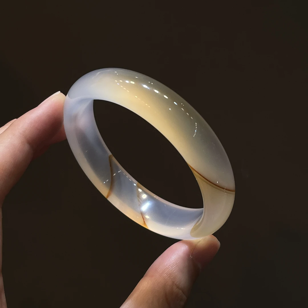 圈口56+正圈宽胎飘糖飘纹-玛瑙