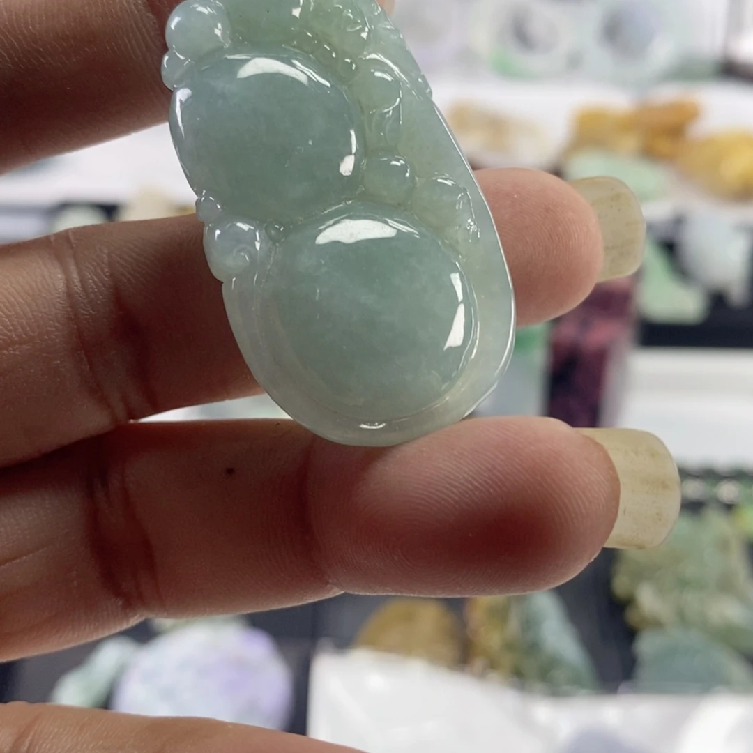 翡翠未镶嵌颈饰天然翡翠古龙如意