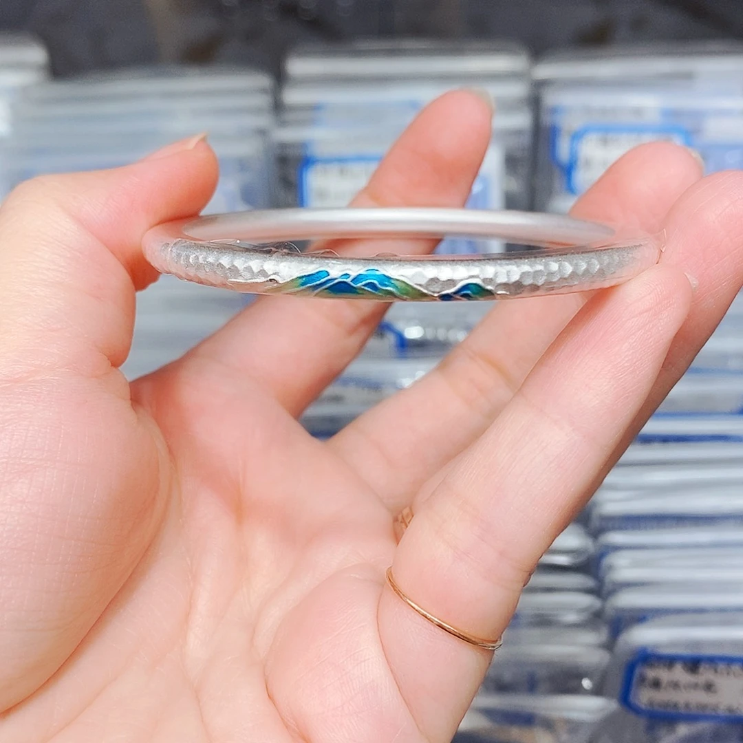 无足银半壁江山手镯