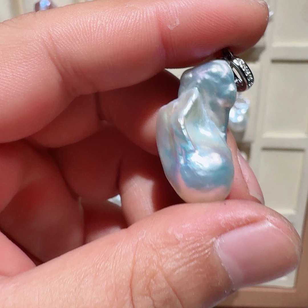颈饰合金淡水珍珠