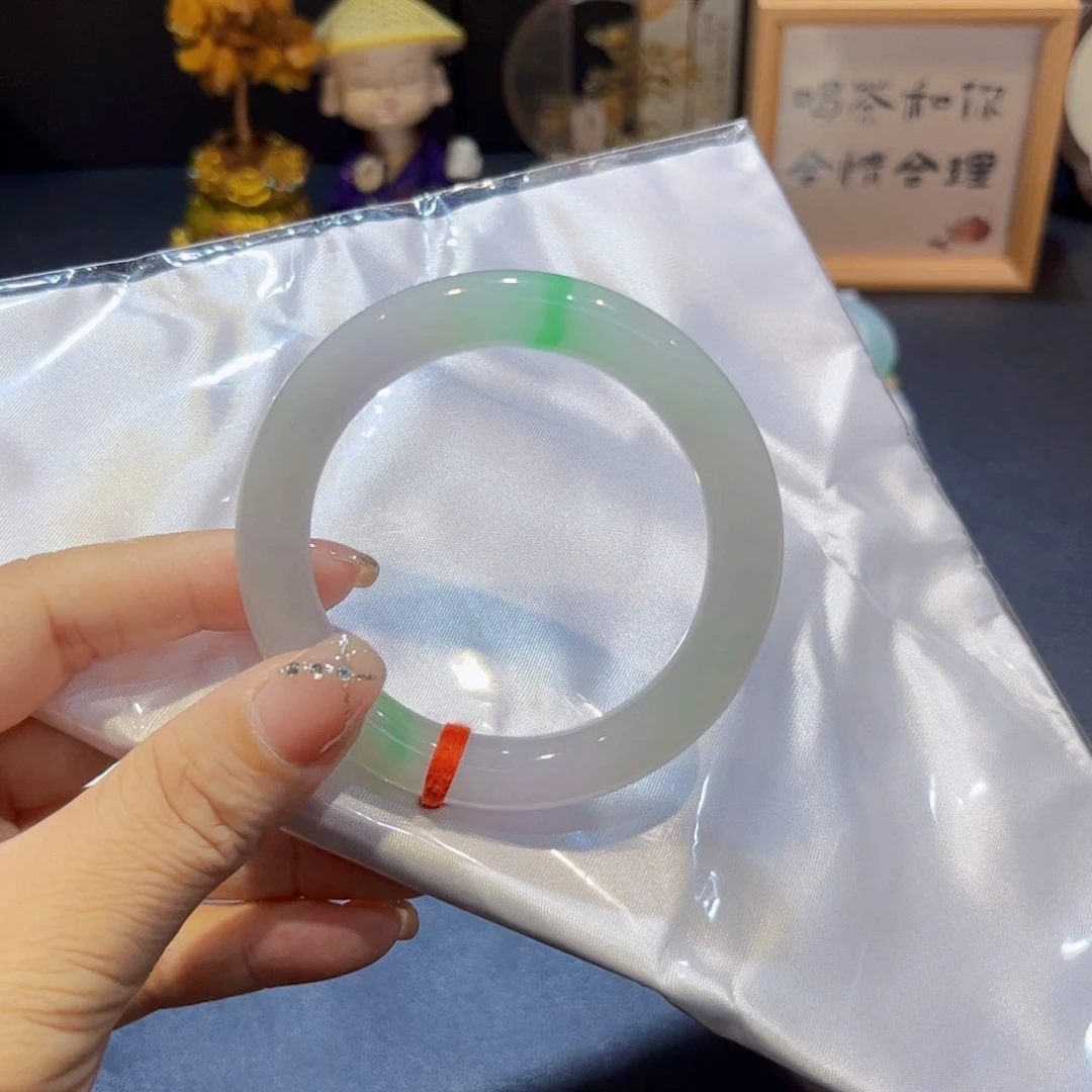 翡翠手镯未镶嵌翡翠手镯53圈口