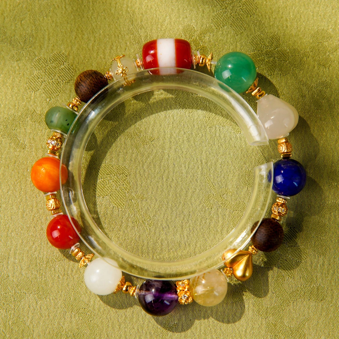 沉香沉水白奇楠DIY多宝手串/CX00744