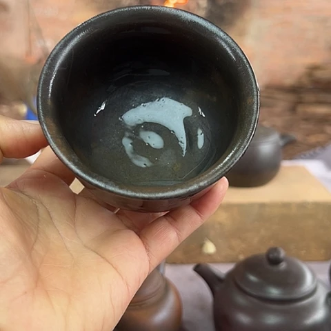 戬谷龙窑柴烧茶杯的17