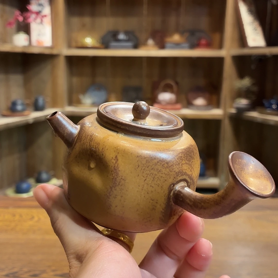 柴烧老岩泥茶器皿