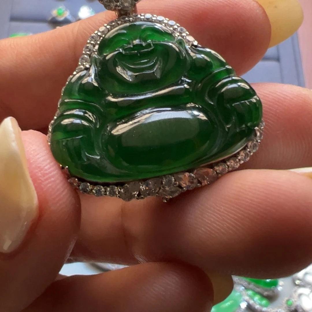 翡翠未镶嵌吊坠(不含链)