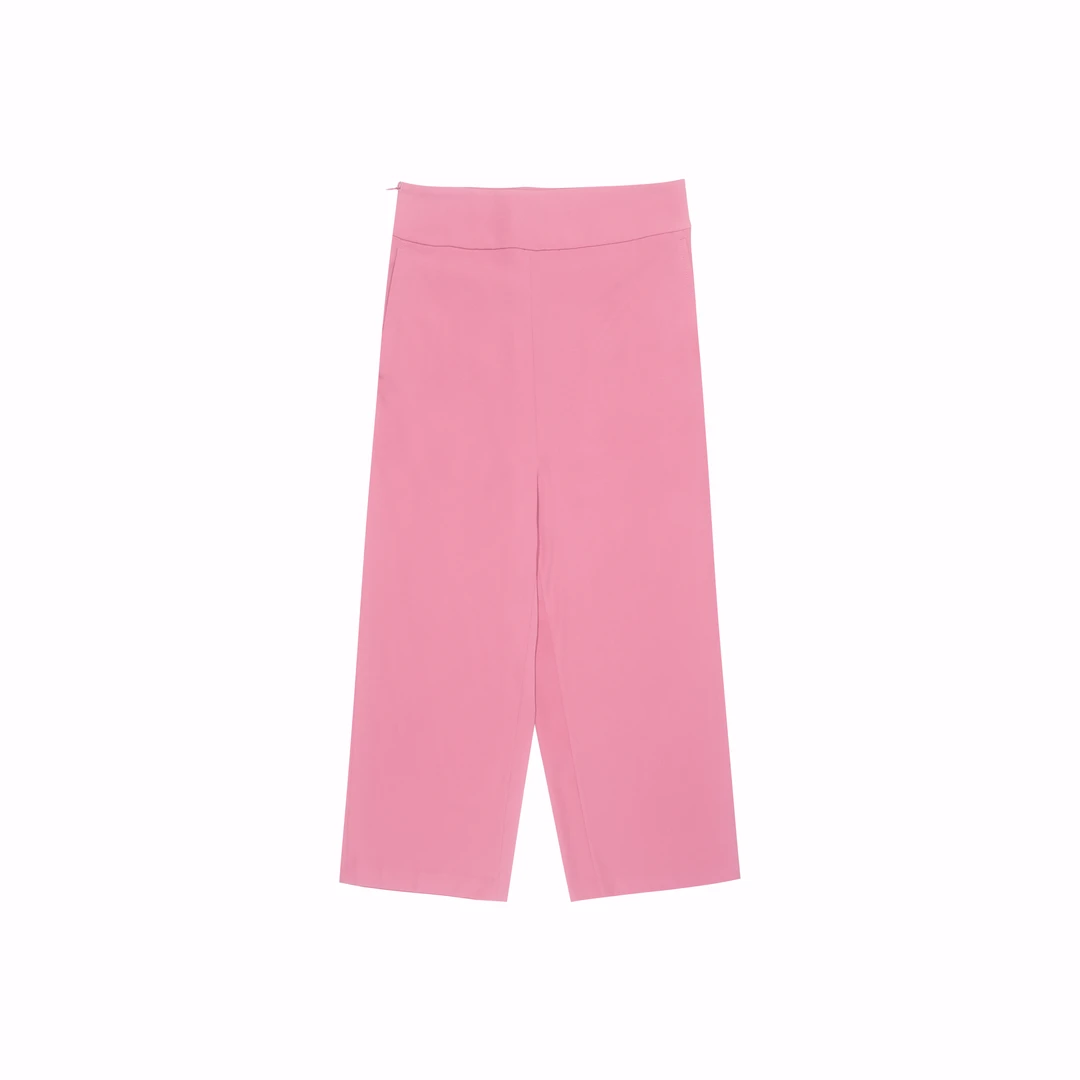 【籽言严选】夏季长裤阔腿裤休闲裤纯色简约直筒DF3202322253