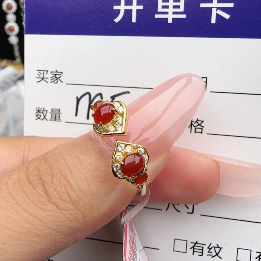银S925镶嵌戒指翡翠