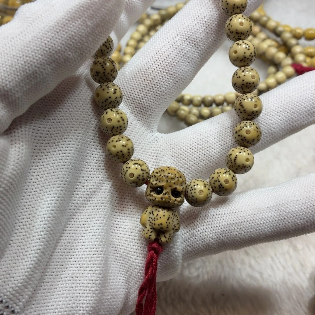 星月菩提手串瓷白9圆