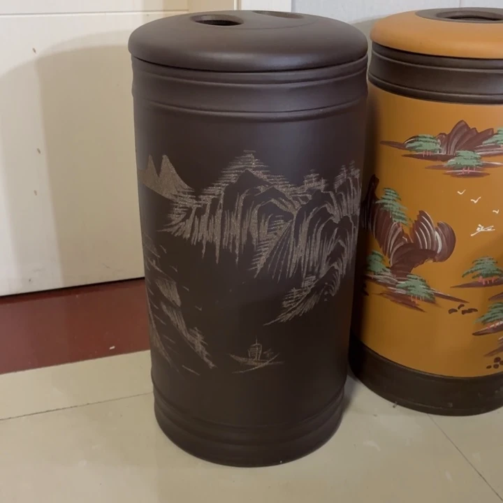 紫砂茶叶罐20饼罐子