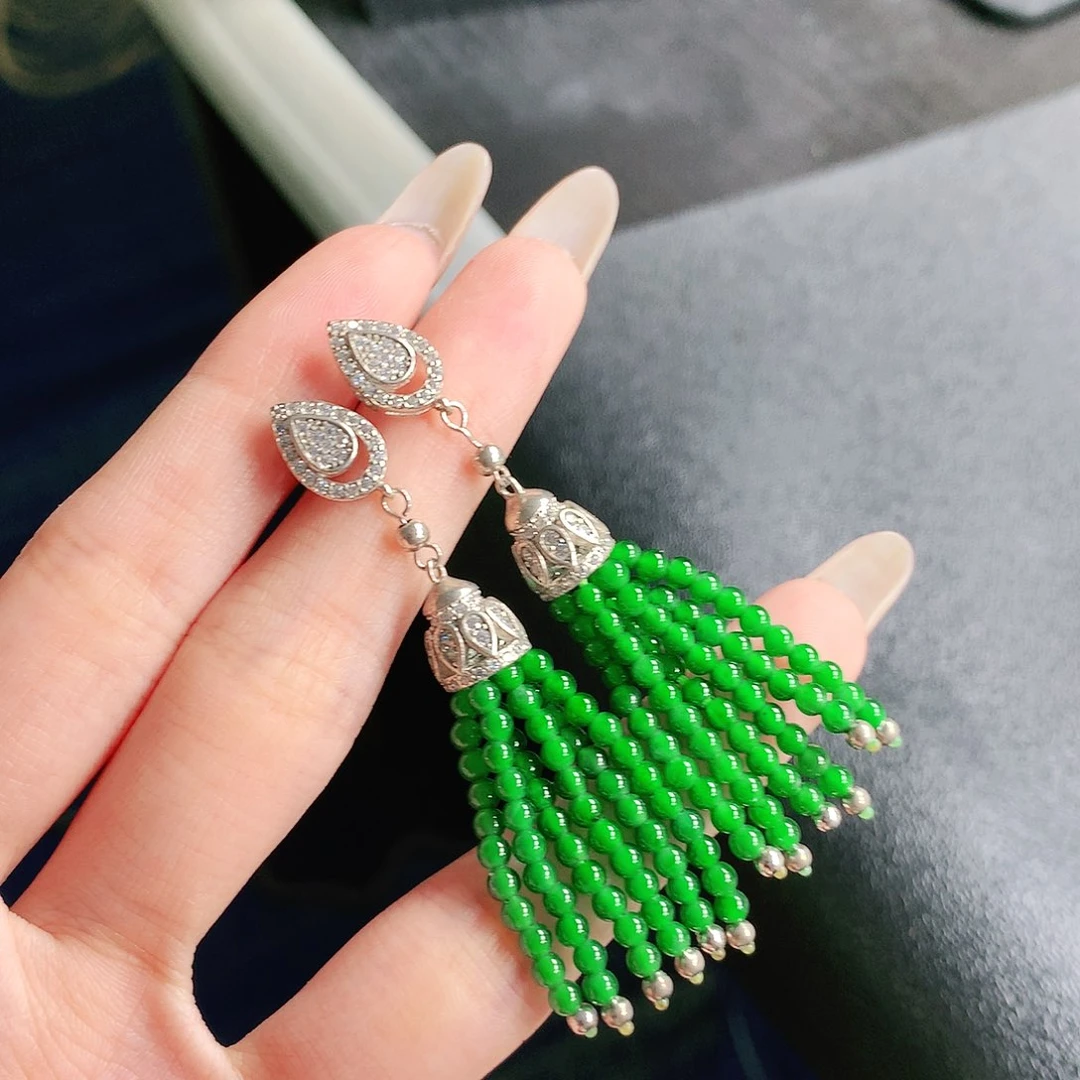 翡翠未镶嵌手链耳饰