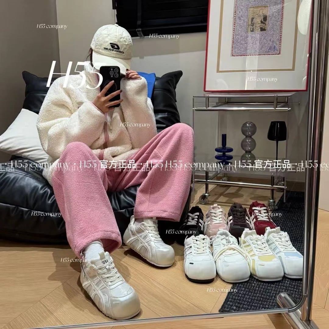 H55女鞋【单/棉】迷你小泡芙巨显脚小的圆头面包鞋3.5cm63-2991【SY】