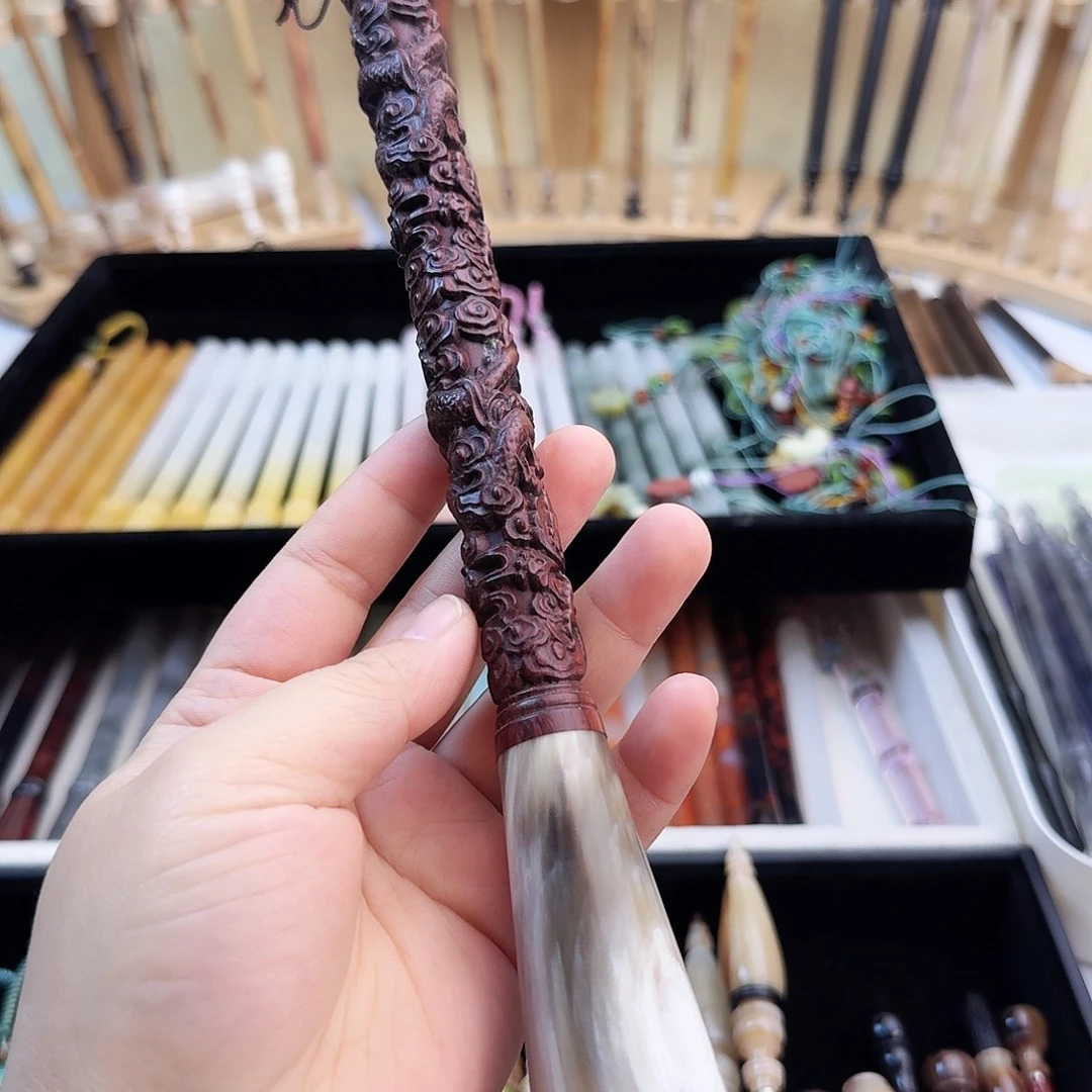 浮雕龙牛角➕纯羊毫