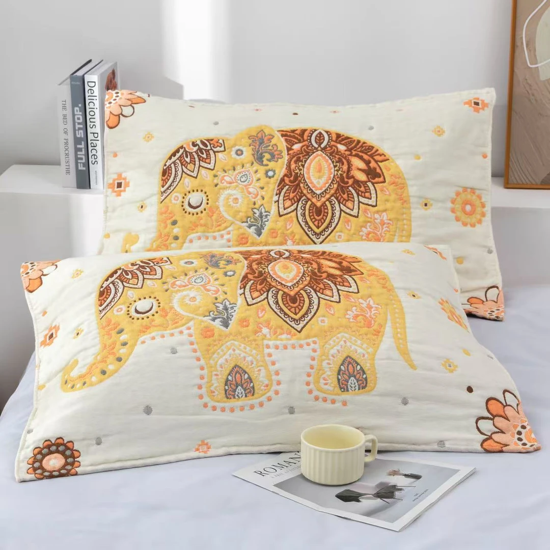 2025新款泡芙枕巾【一对装】52*78加大加厚柔软透气亲肤隔头油学生2