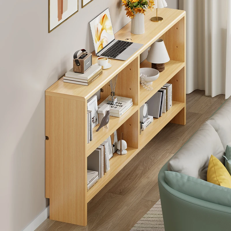 金属工艺成人艺术风格型置物架床尾侧边书架超窄客厅储物柜