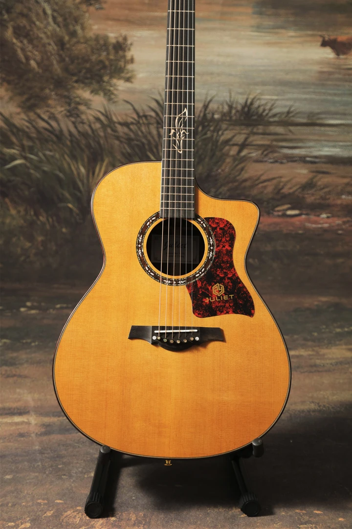 朱丽叶全单吉他X-15民谣吉他电箱加振