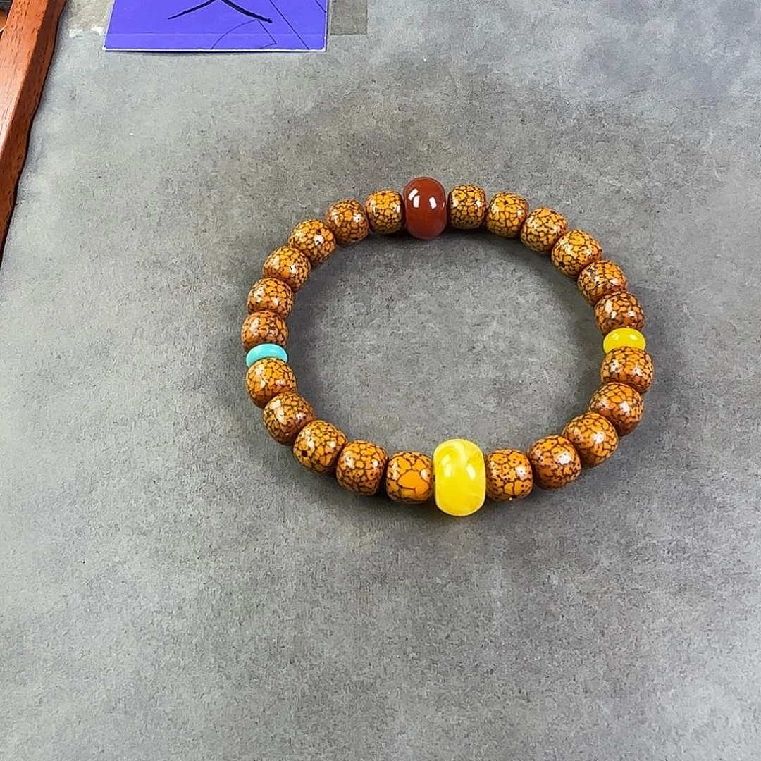 星月菩提吊坠手串