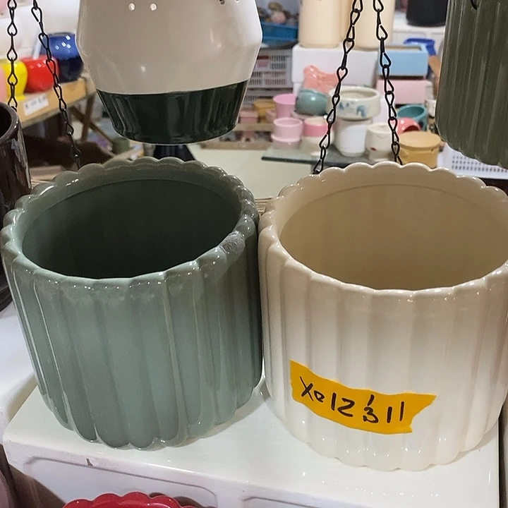 摆件陶盆有孔 微瑕介意勿拍