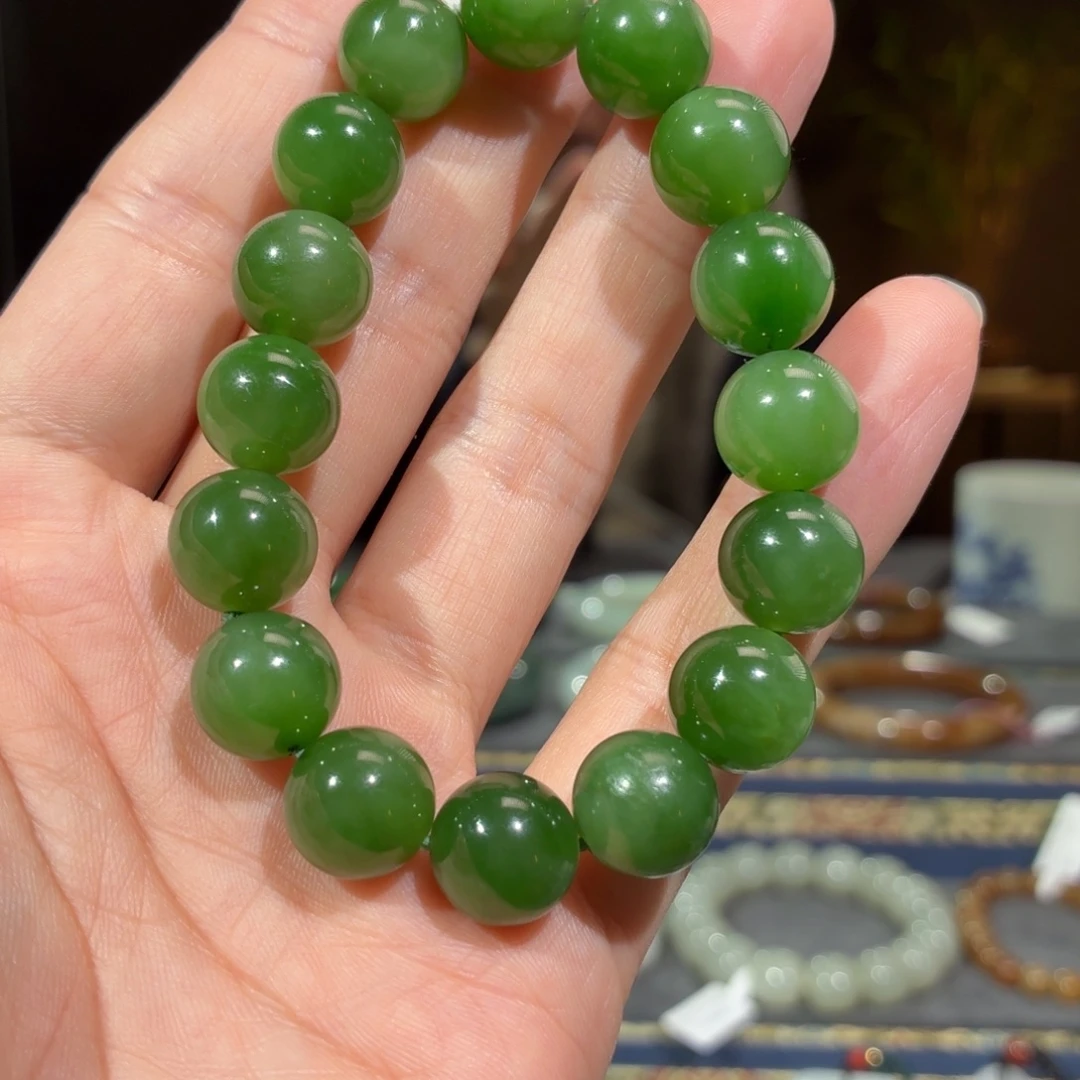 和田玉（碧玉）未镶嵌手串