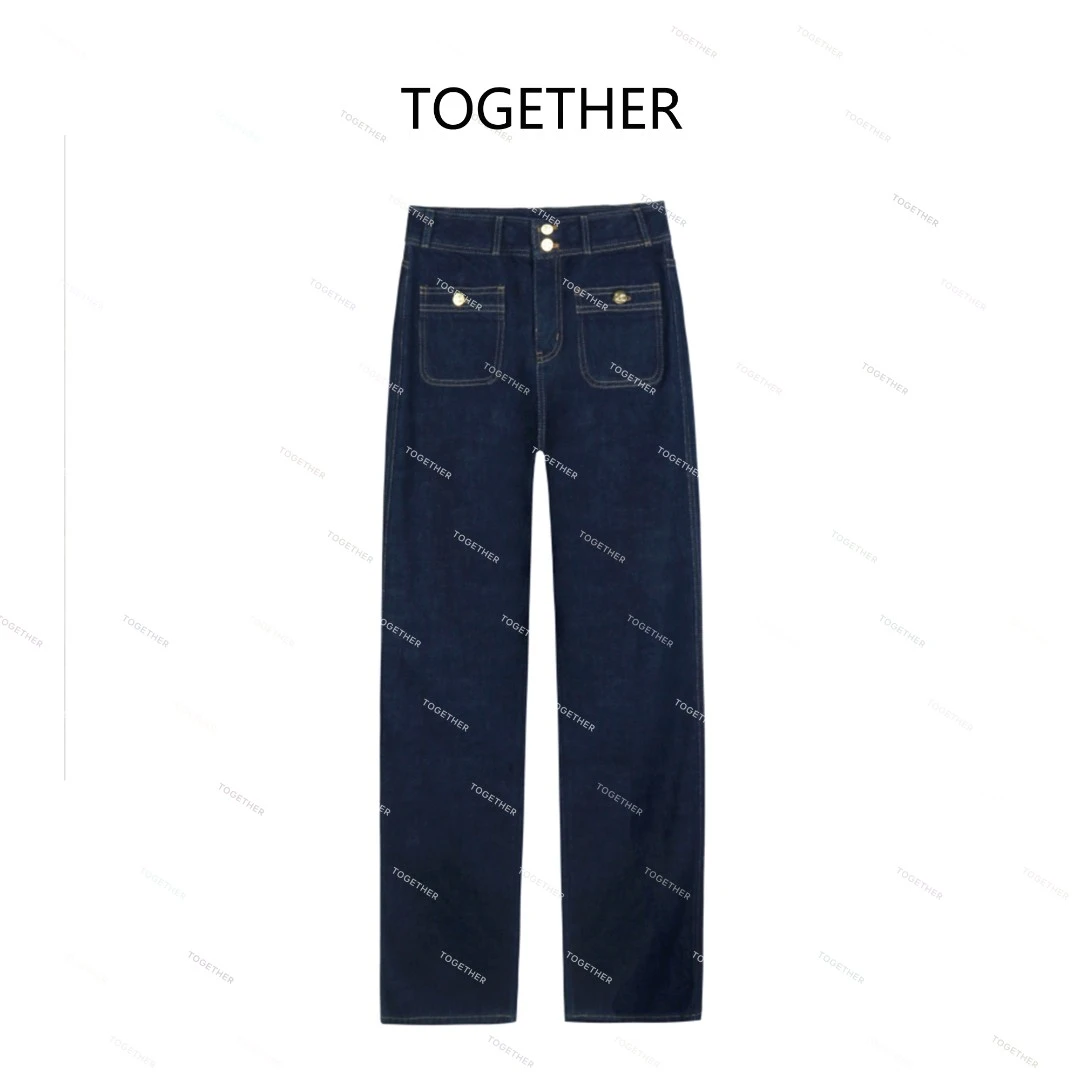【TOGETHER】无弹直筒牛仔裤#Q5138
