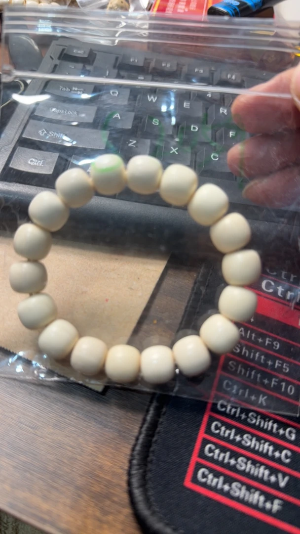 S2059猛犸牙手串瑕疵配饰11.5*10