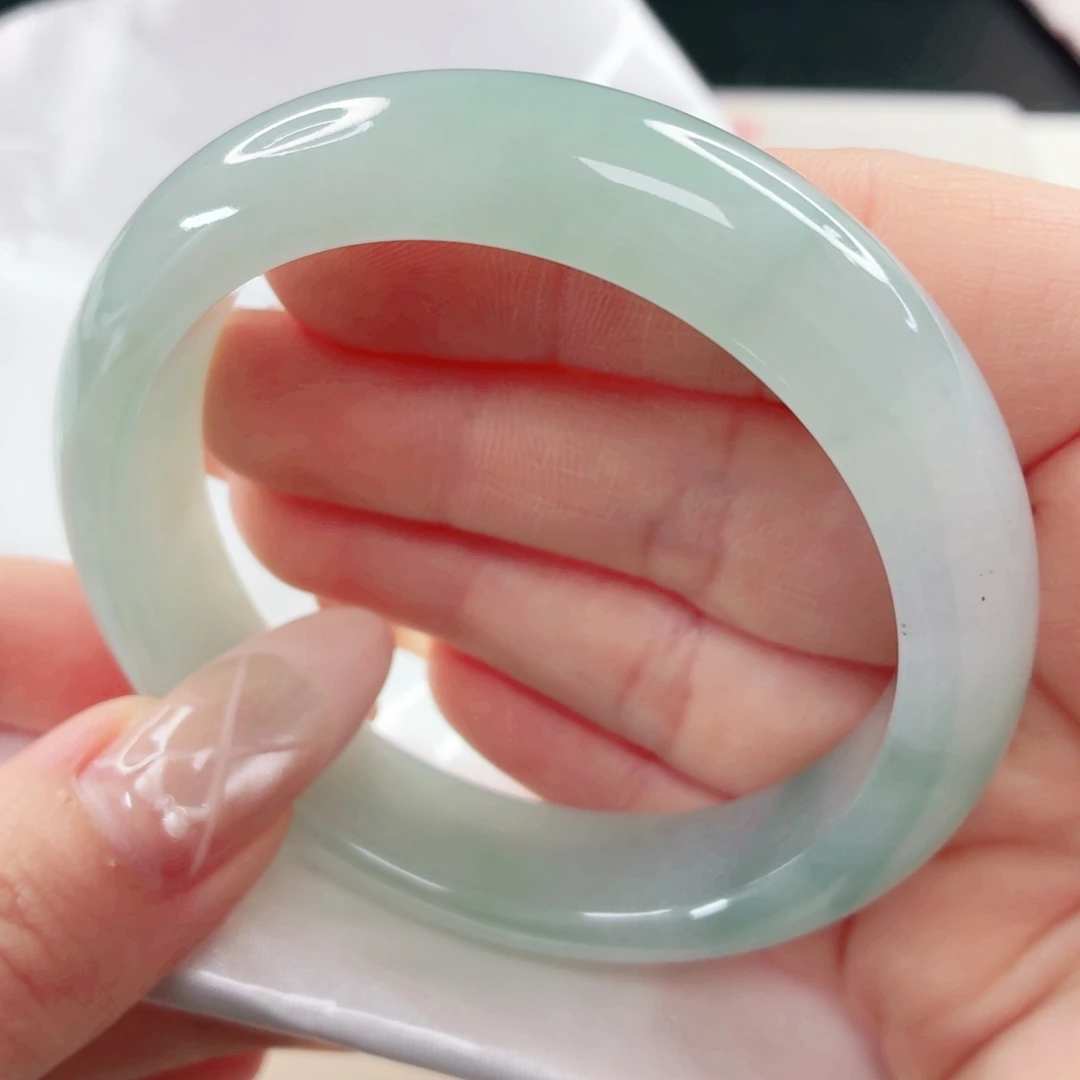 翡翠未镶嵌手镯54.7x311