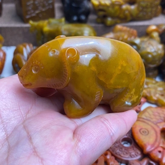 蛇纹石玉未镶嵌颈饰12