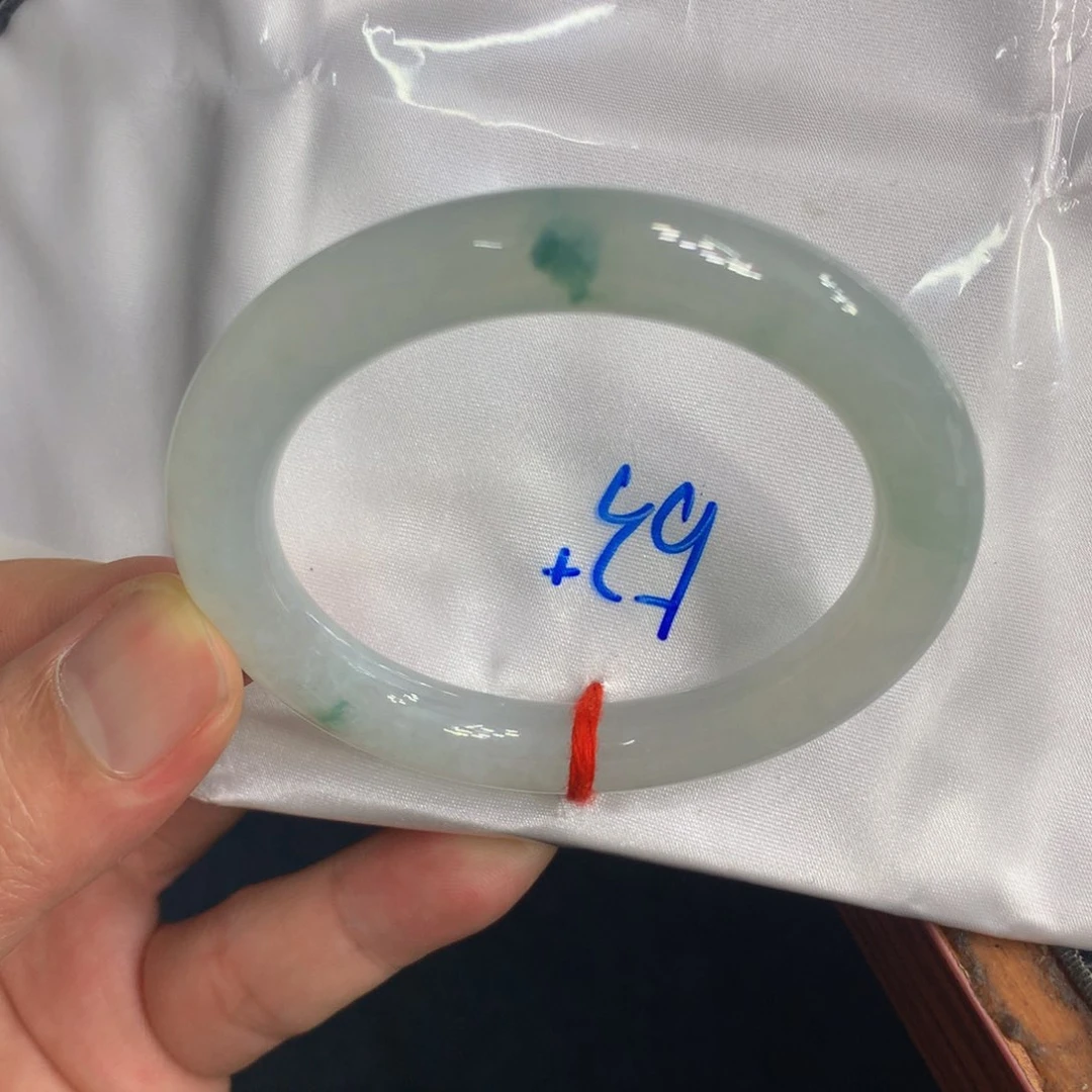 未镶嵌手镯翡翠翡翠手镯起微微光圆条19