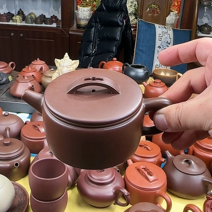 紫砂茶壶汉瓦底槽清