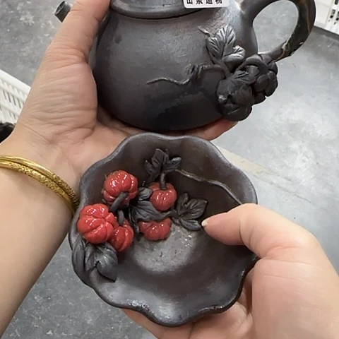 静***静山泉造物手工制作柴烧831一套