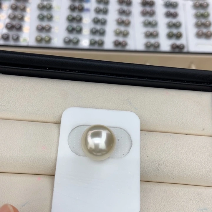 海水珍珠裸珠南洋干枯14-15