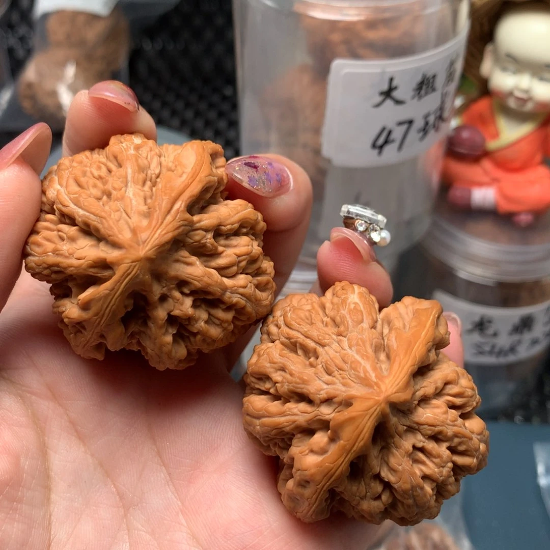 文玩核桃把件显*大45-15858- 2