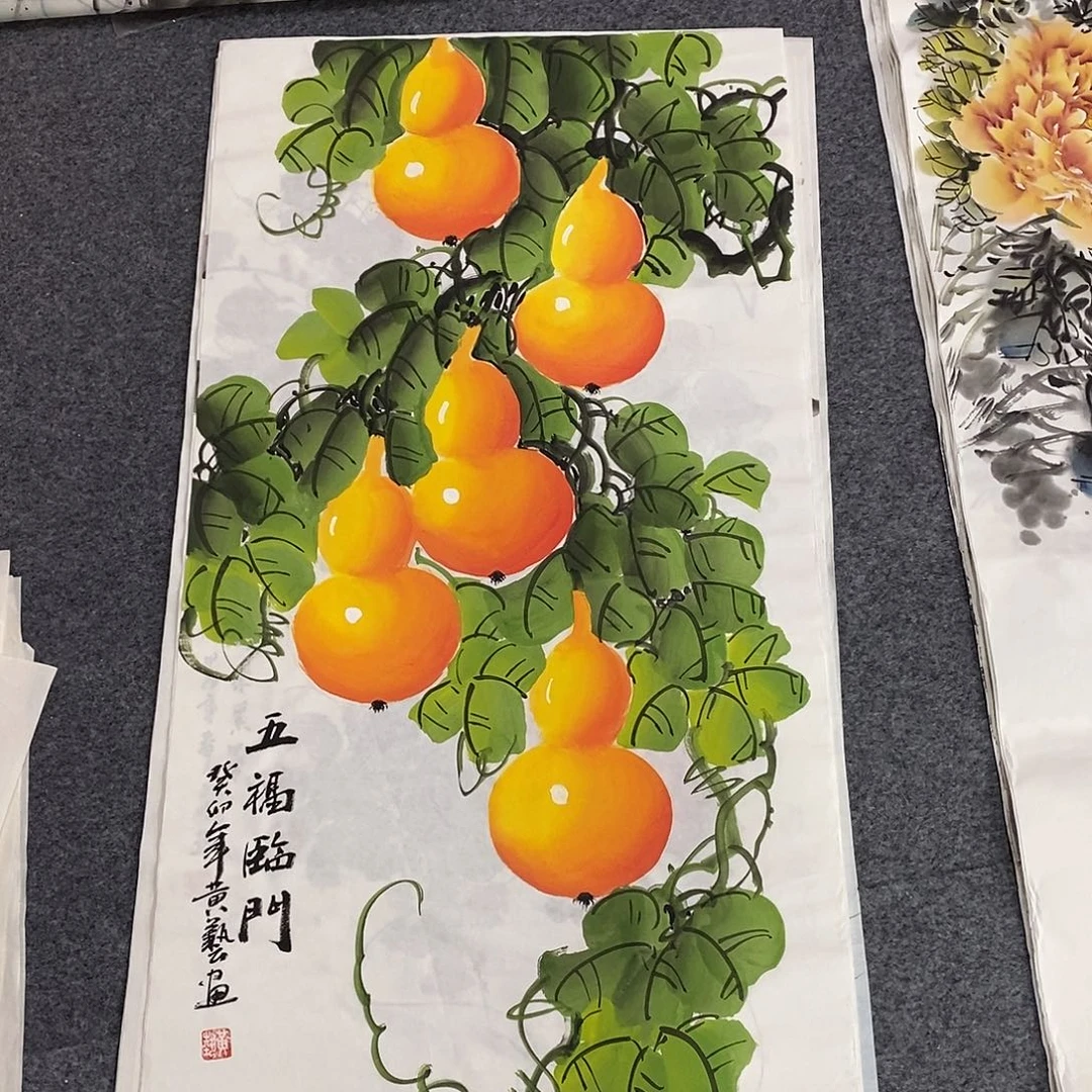 国画画画真的画画