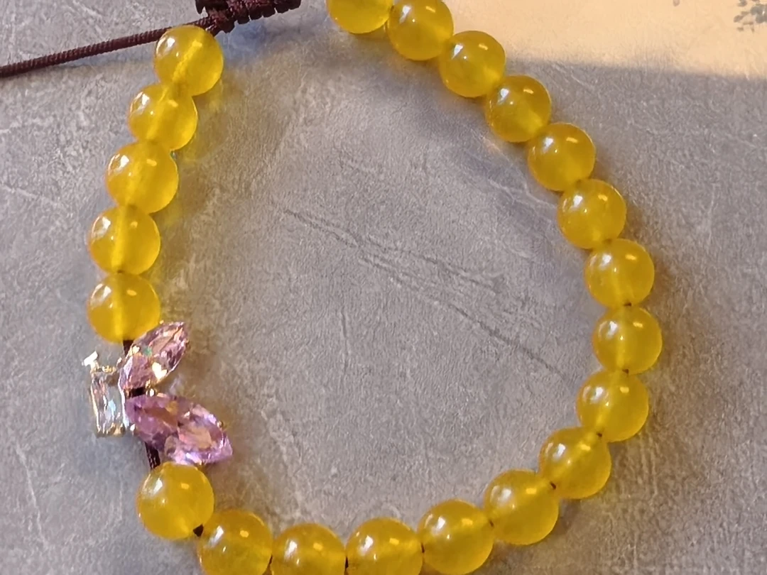 非金属皮质手链 搭配时尚气质女款轻奢百搭女士素圈黄色单圈精美