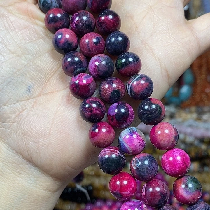 玛瑙/玉髓未镶嵌珠宝半成品玛瑙卡10mm