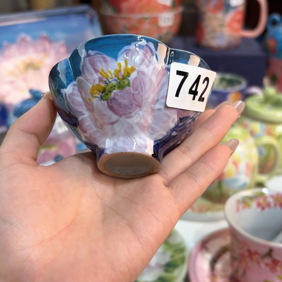 景德镇手绘高温釉下彩陶瓷茶具