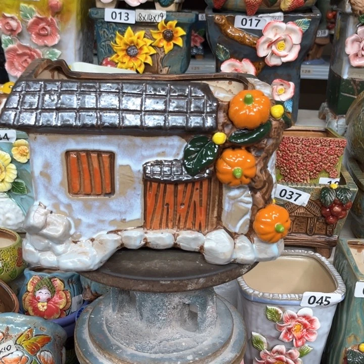 紫砂花盆粗陶材质多肉花盆