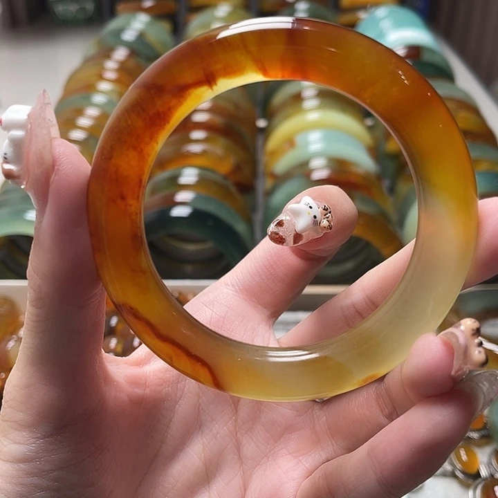 未镶嵌蛇纹石玉手镯53