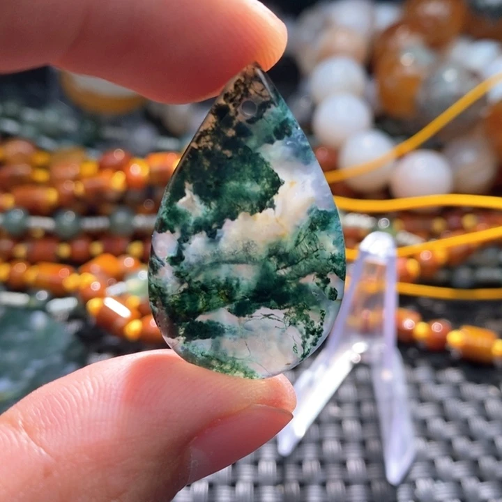 【闪购商品】玛瑙/玉髓颈饰未镶嵌清**扇