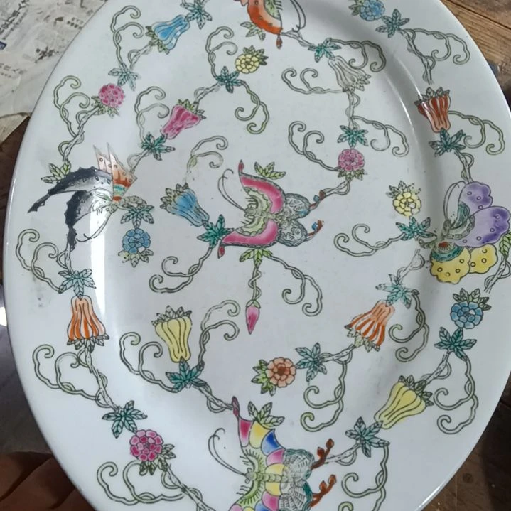 瓷粉彩盘子全品的货
