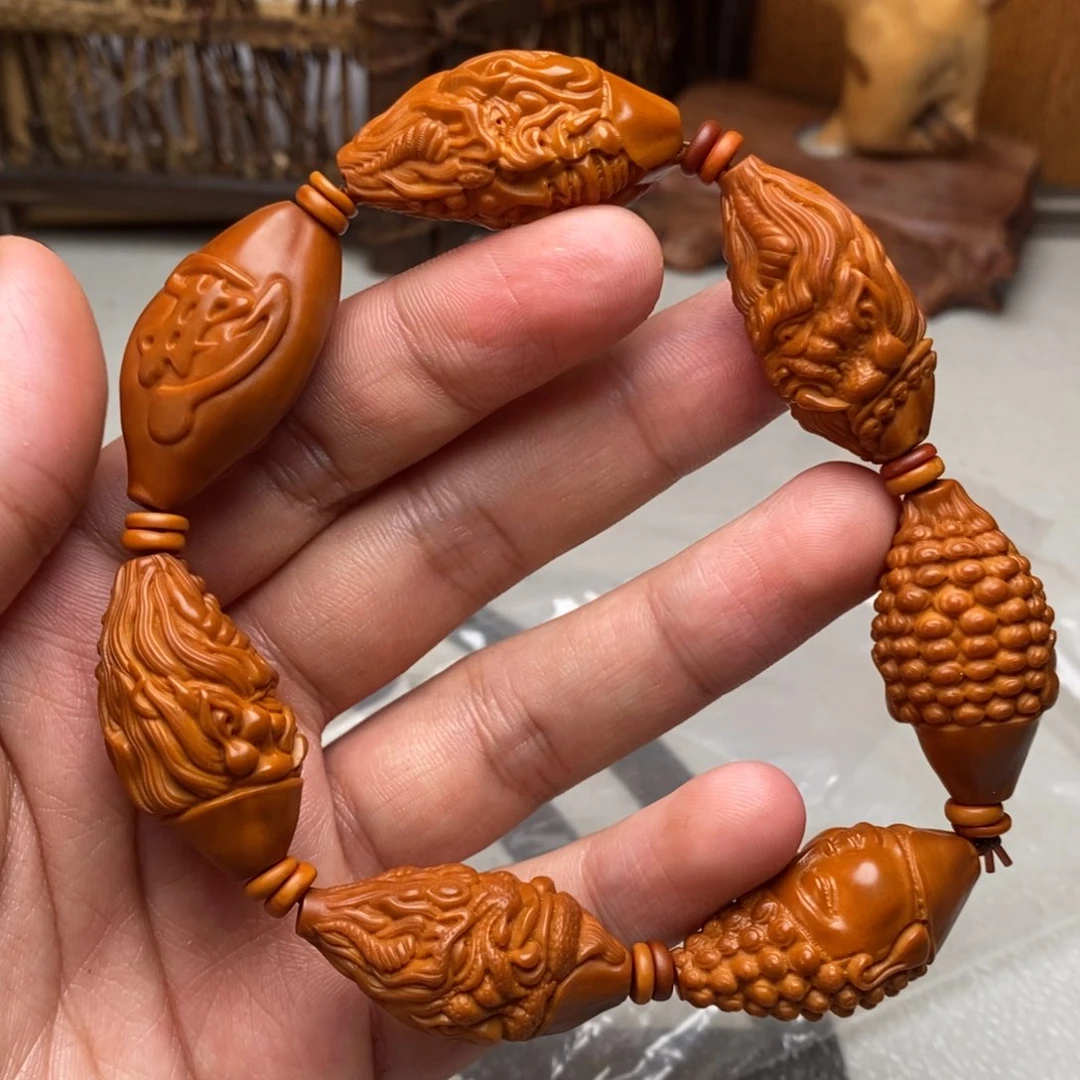 橄榄核手串/手链橄榄核雕刻工艺品宇