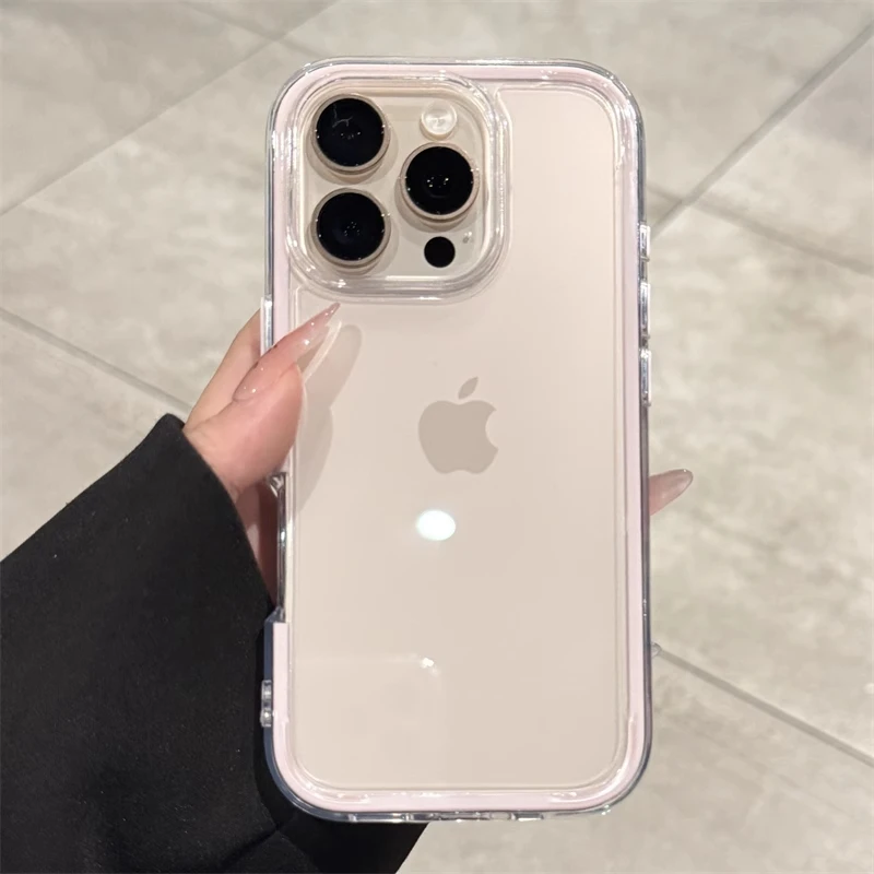 透明适用苹果16promax手机壳高透不发黄iPhone17pro保护套硅胶15