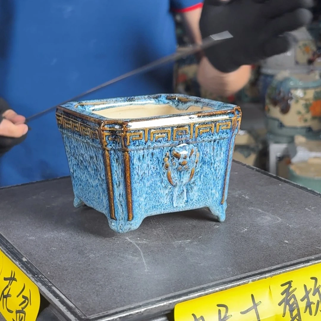 一风堂石湾花盆 内10*7打磨痕迹