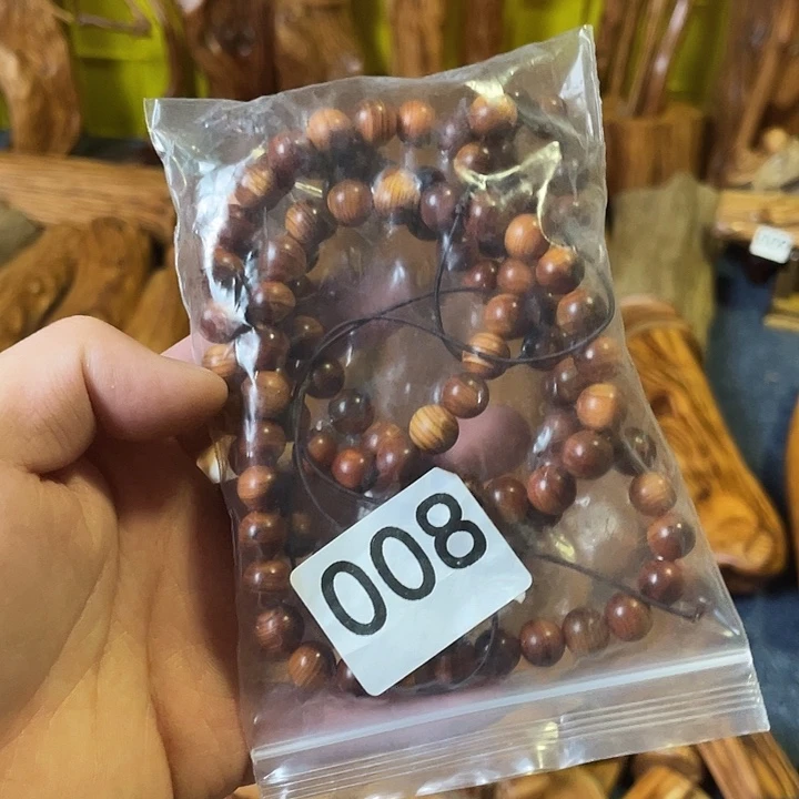诗***方大叶紫檀（黑酸枝木类）太行崖柏手串