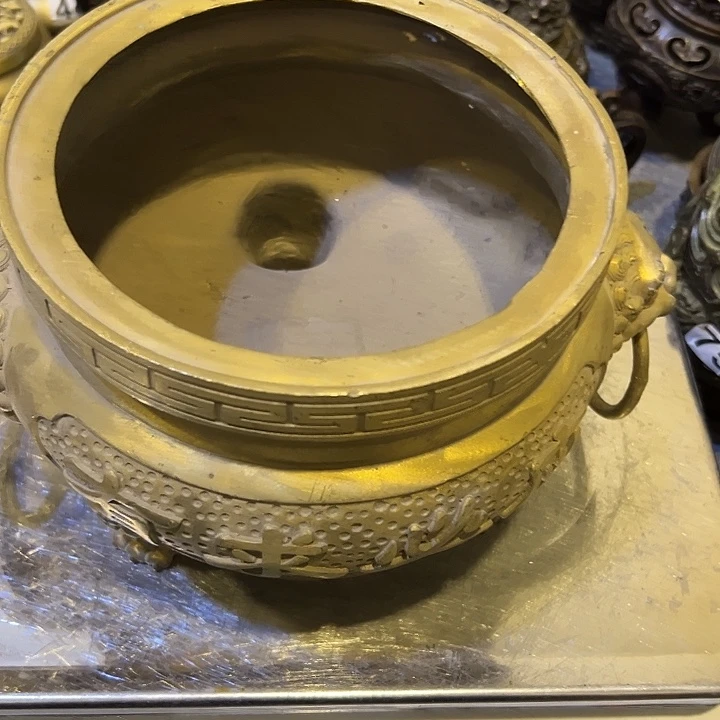 悠***仙黄铜摆件，文房工艺品摆件