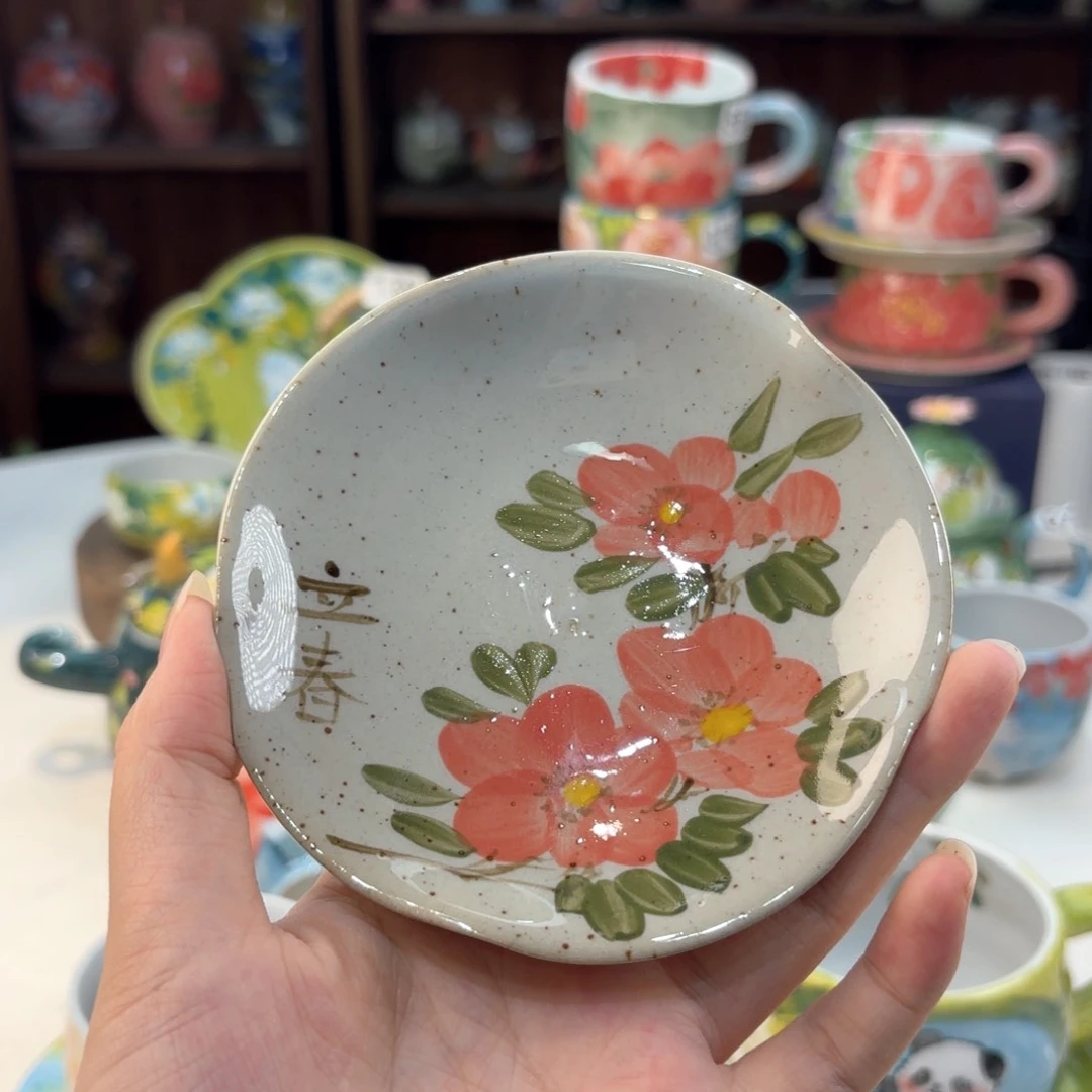 景德镇手绘高温釉下彩陶瓷茶具